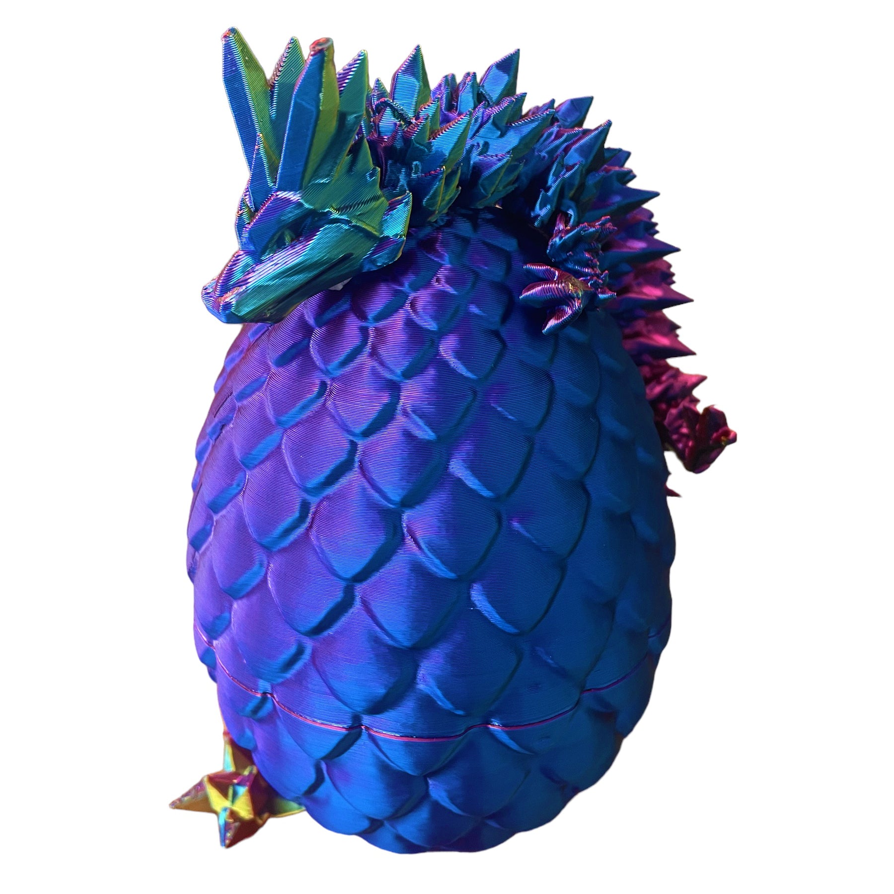 Dragon Fidget Toy & Dragon Egg - Articulated Dragon - Handmade 3D Printed - Fantasy Game of Thrones 3D Lizard Desk Decor.