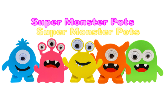 Pencil Holder 3D Print | Super Monster Pots | RJW Design Store